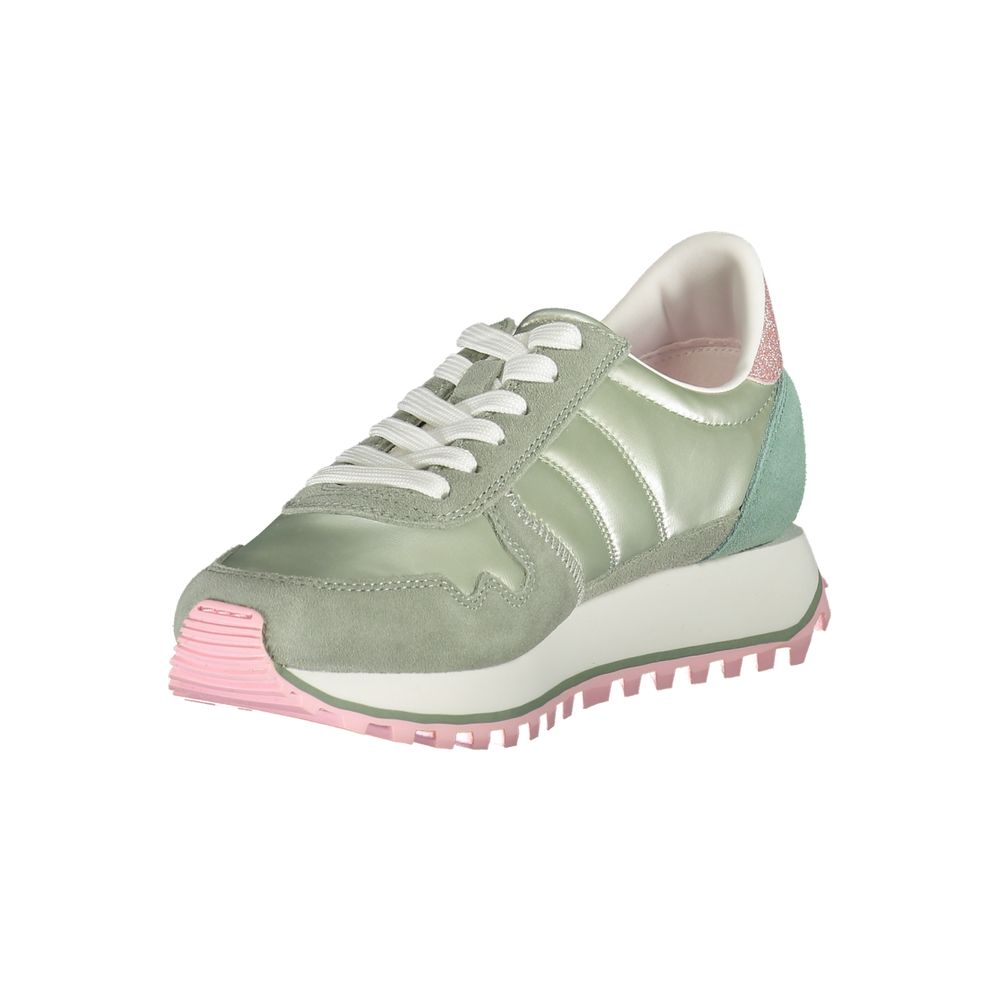 Green Polyester Sneaker