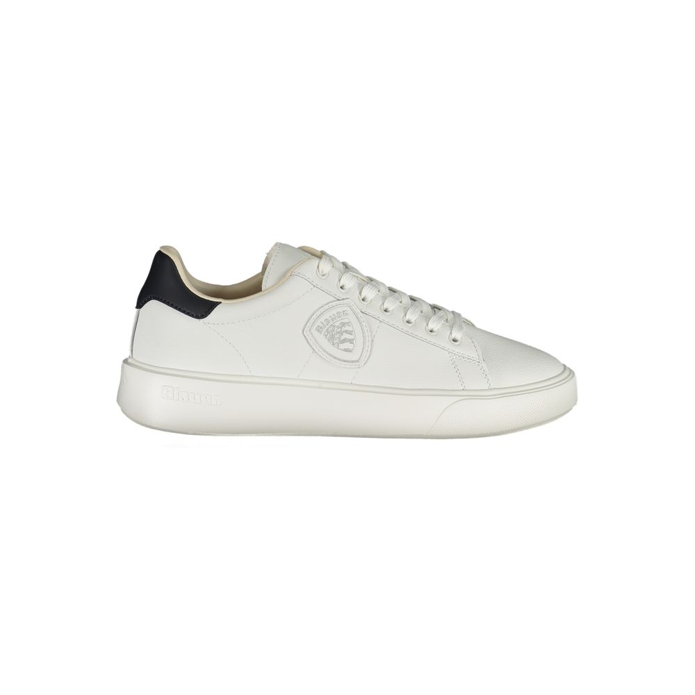 White Polyester Sneaker