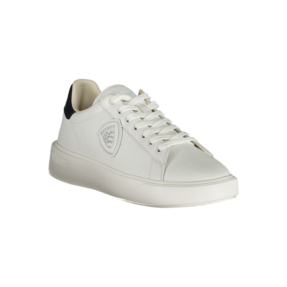 White Polyester Sneaker