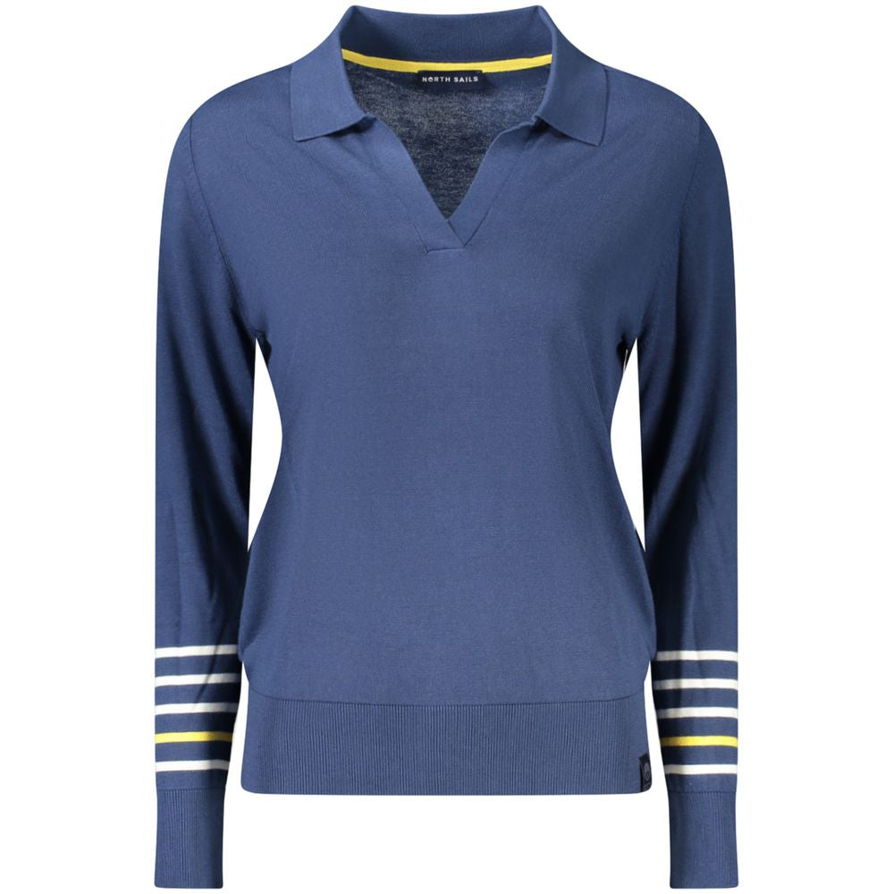 Blue Viscose Women Sweater - ventzia