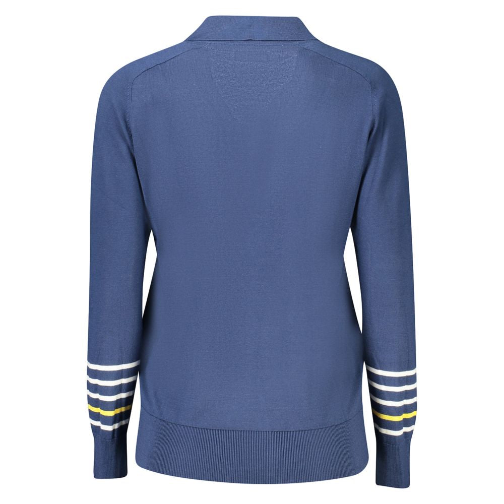 Blue Viscose Women Sweater - ventzia