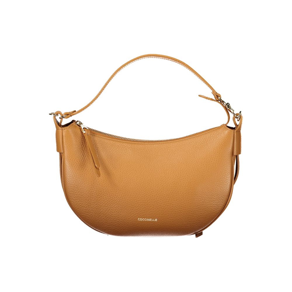 Marrone Pelle Woman Shoulder Bag - ventzia
