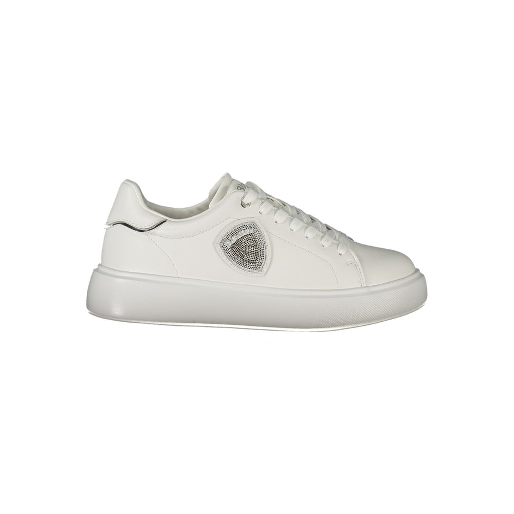 Bianco Polyurethane Women Sneaker - ventzia