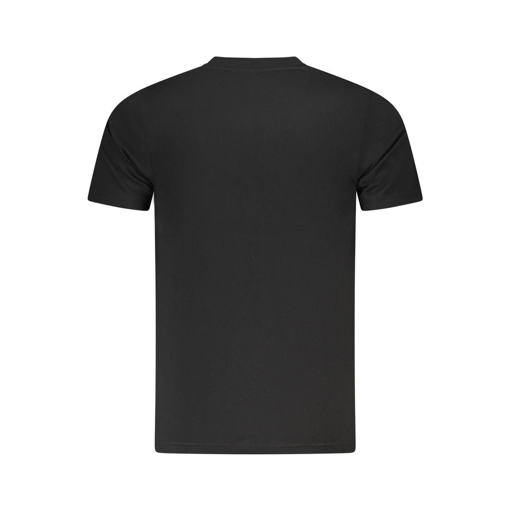 Black Cotton Men's T-Shirt - ventzia