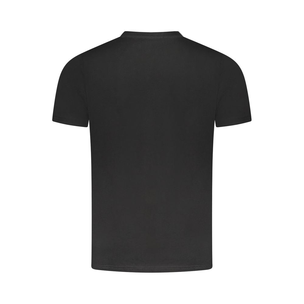 Black Cotton Men T-Shirt - ventzia