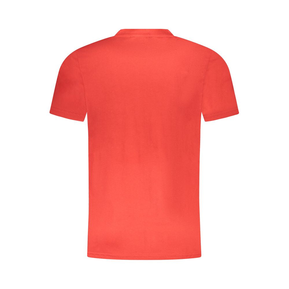 Red Cotton Men's T-Shirt - ventzia