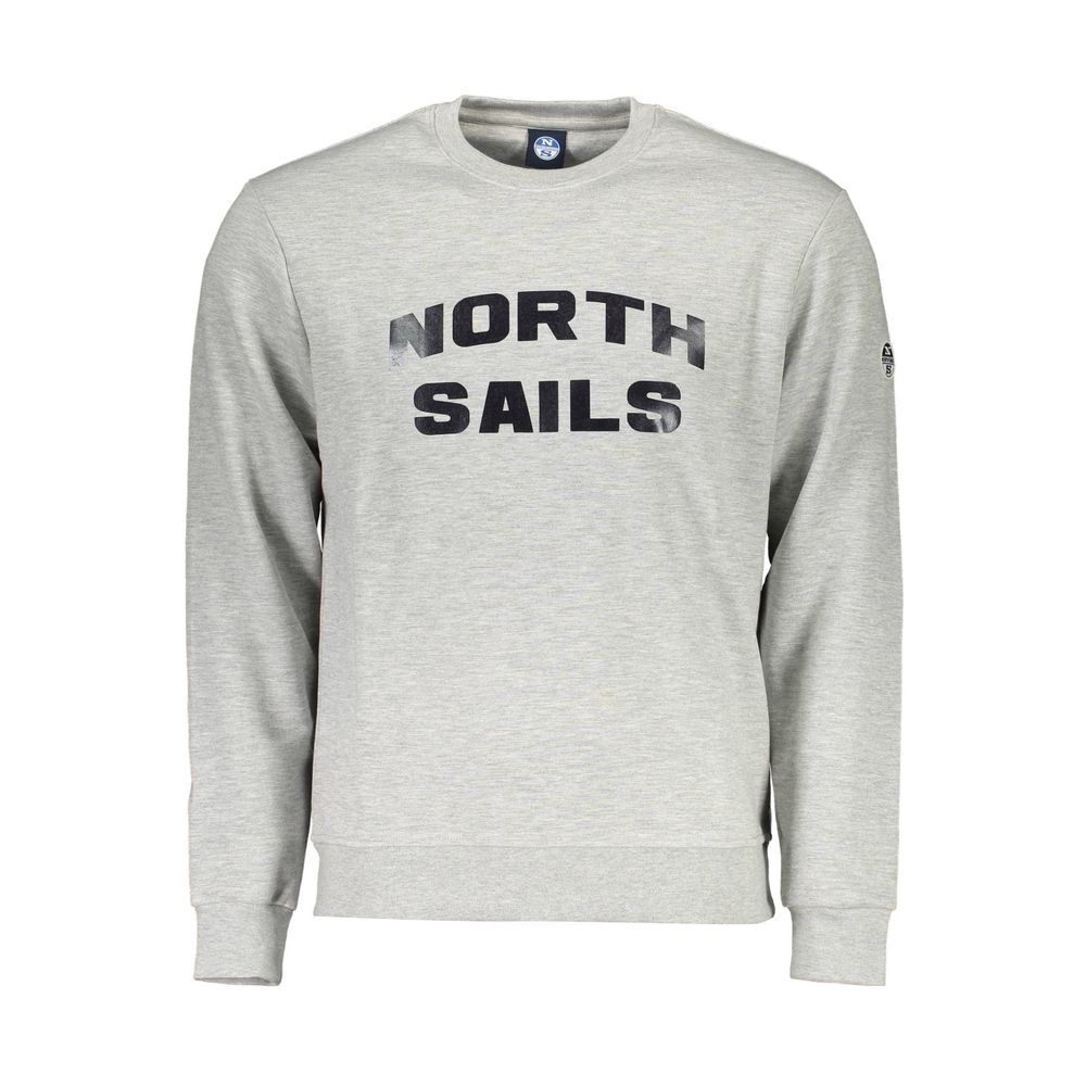 Gray Cotton Men Sweatshirt - ventzia