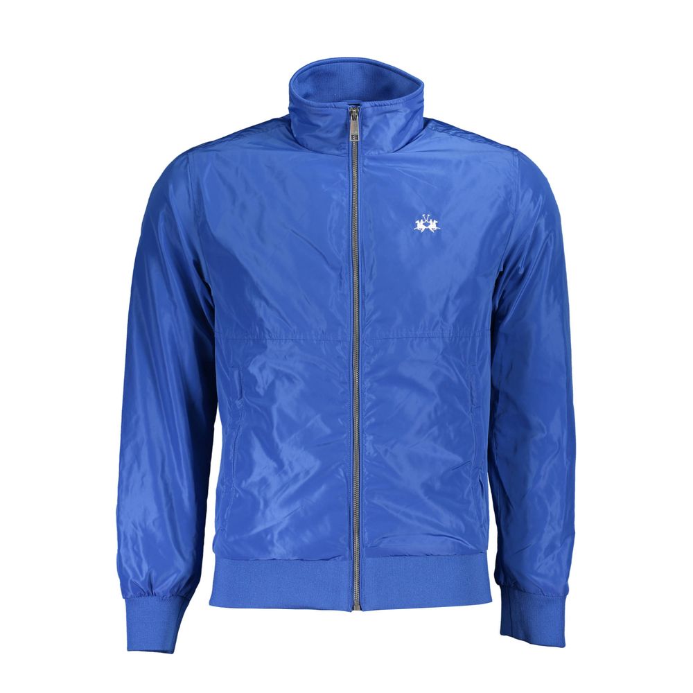 Blu Polyester Men's Jacket - ventzia