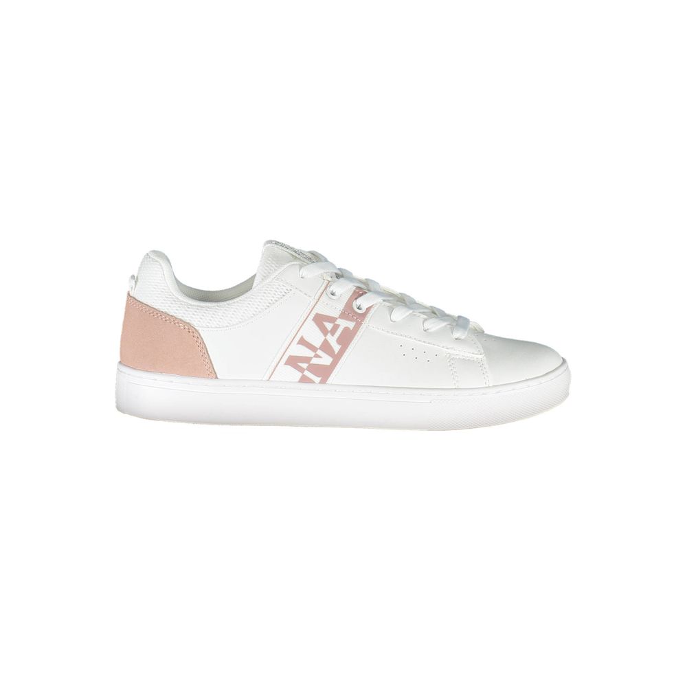 White Polyester Sneaker