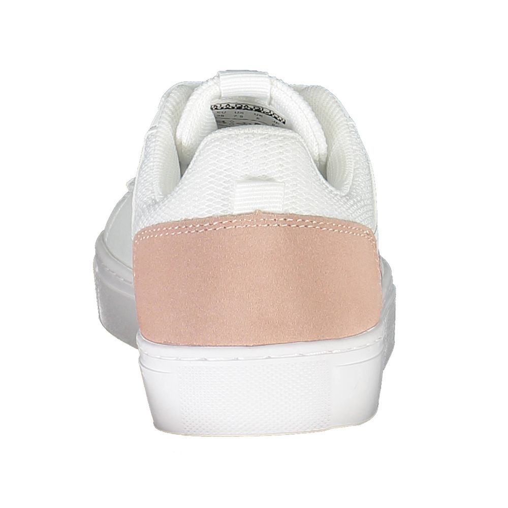 White Polyester Sneaker