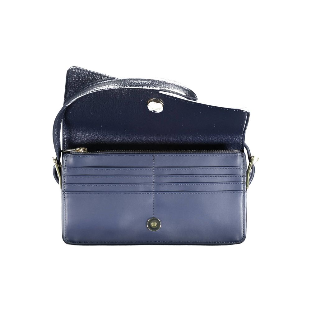 Blue Polyethylene Women Handbag - ventzia