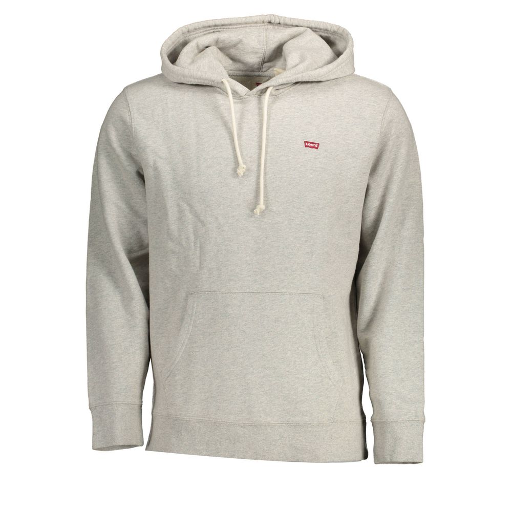 Gray Cotton Men Sweatshirt - ventzia