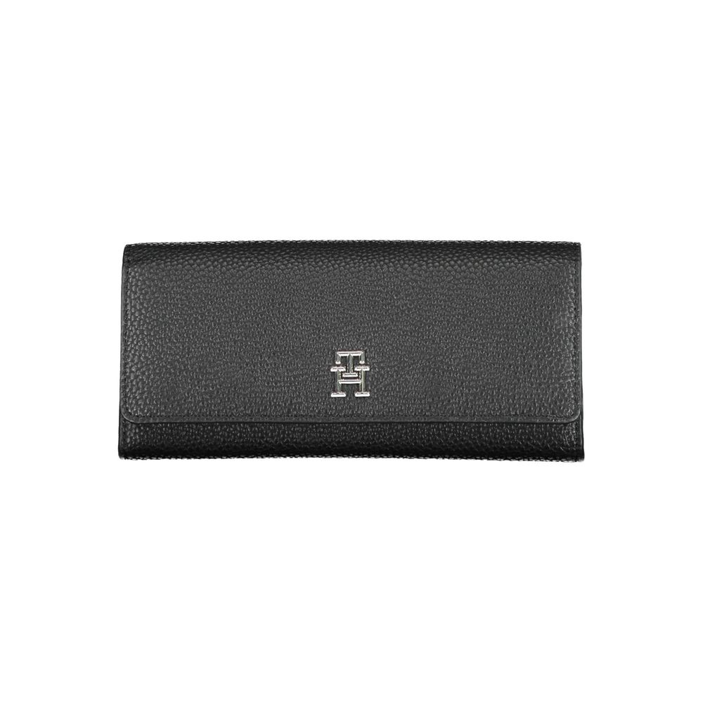Black Polyurethane Women Wallet - ventzia