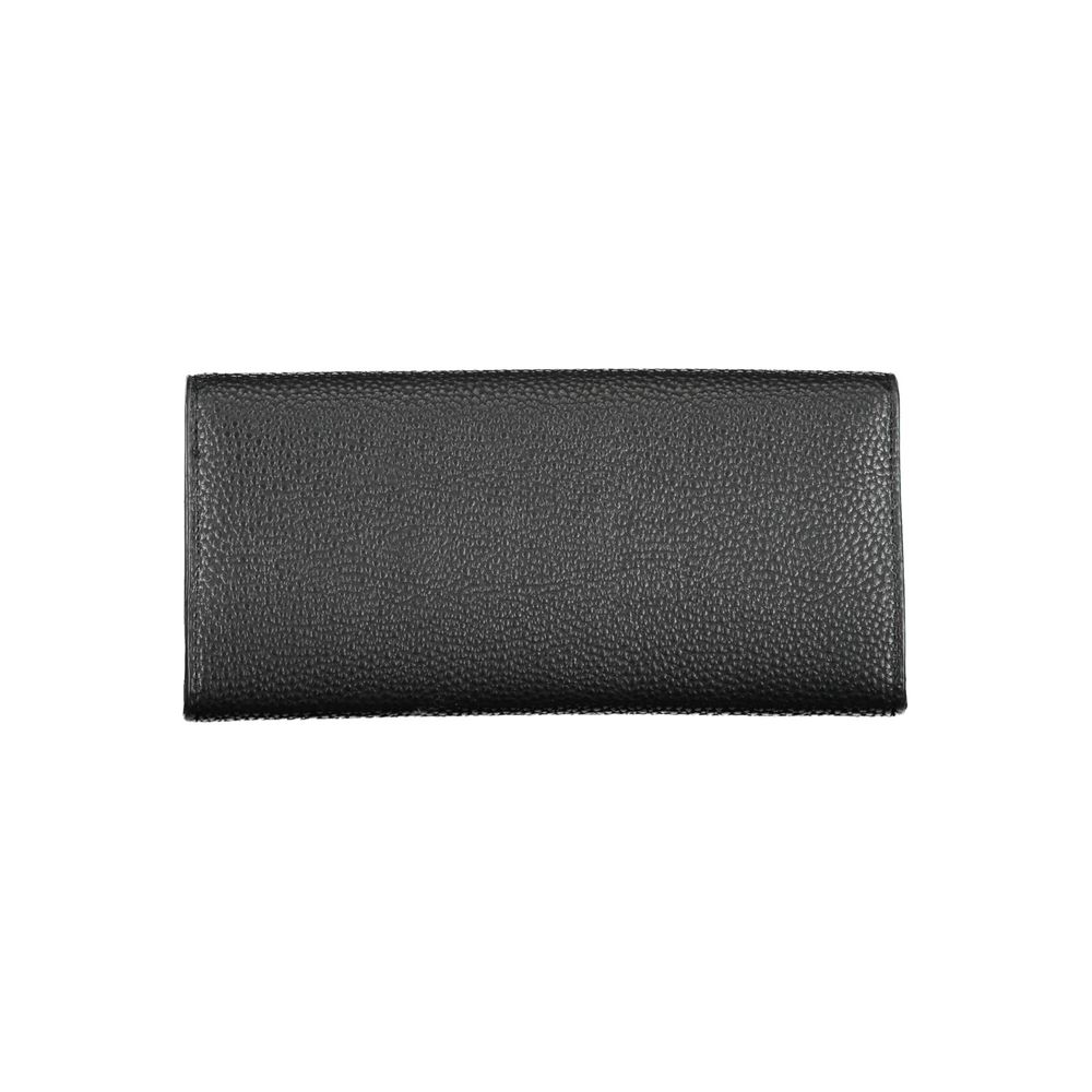 Black Polyurethane Women Wallet - ventzia