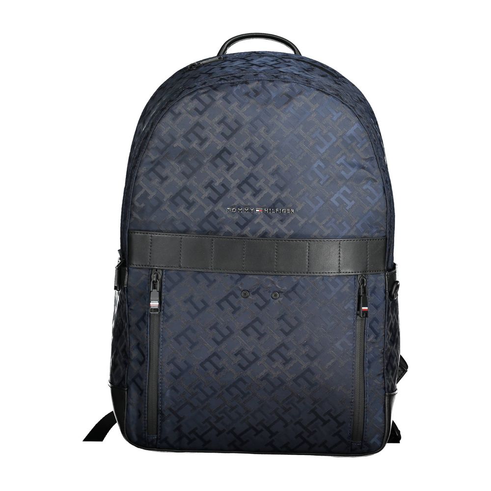 Blue Polyester Mens Backpack - ventzia
