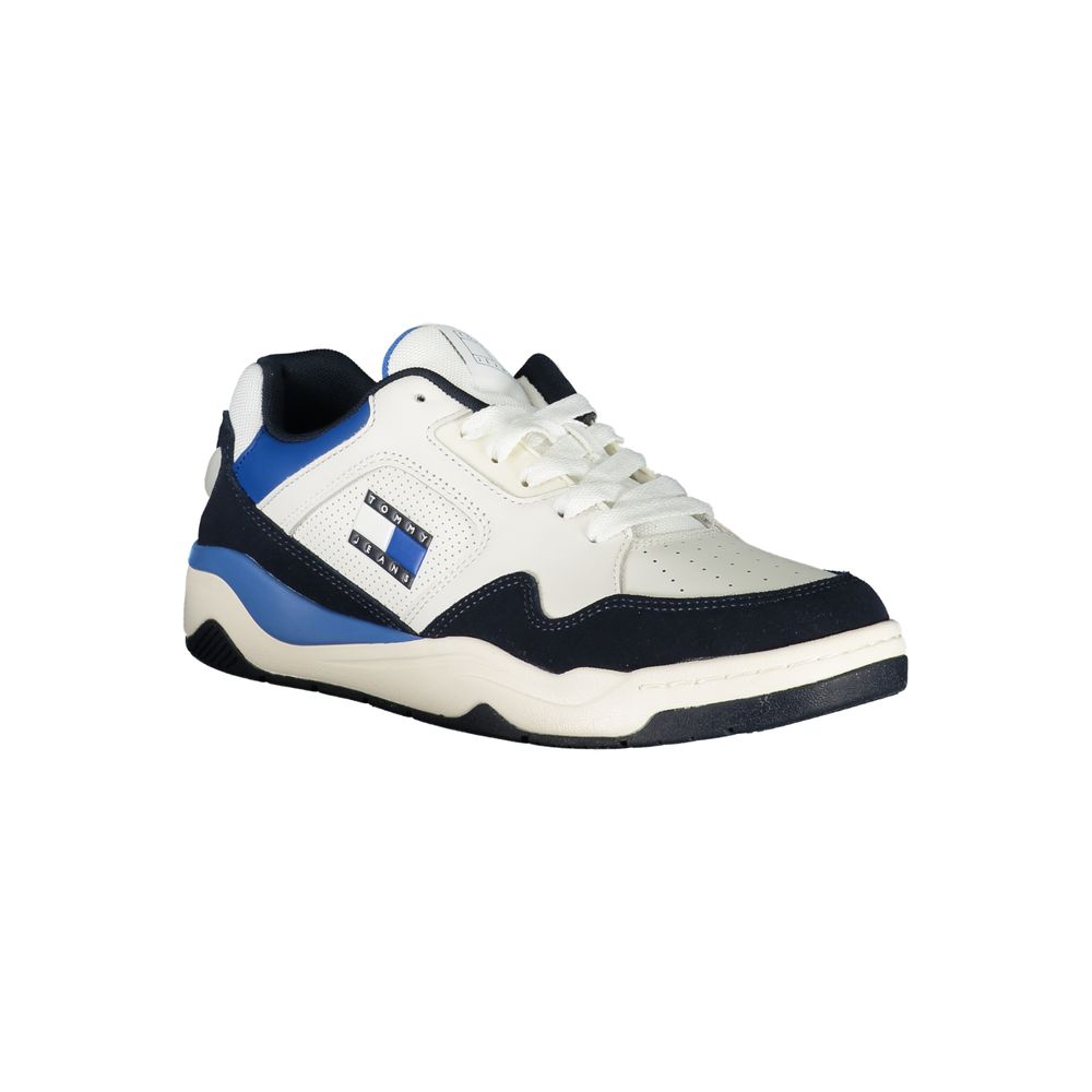 Blue Polyurethane Men Sneaker - ventzia