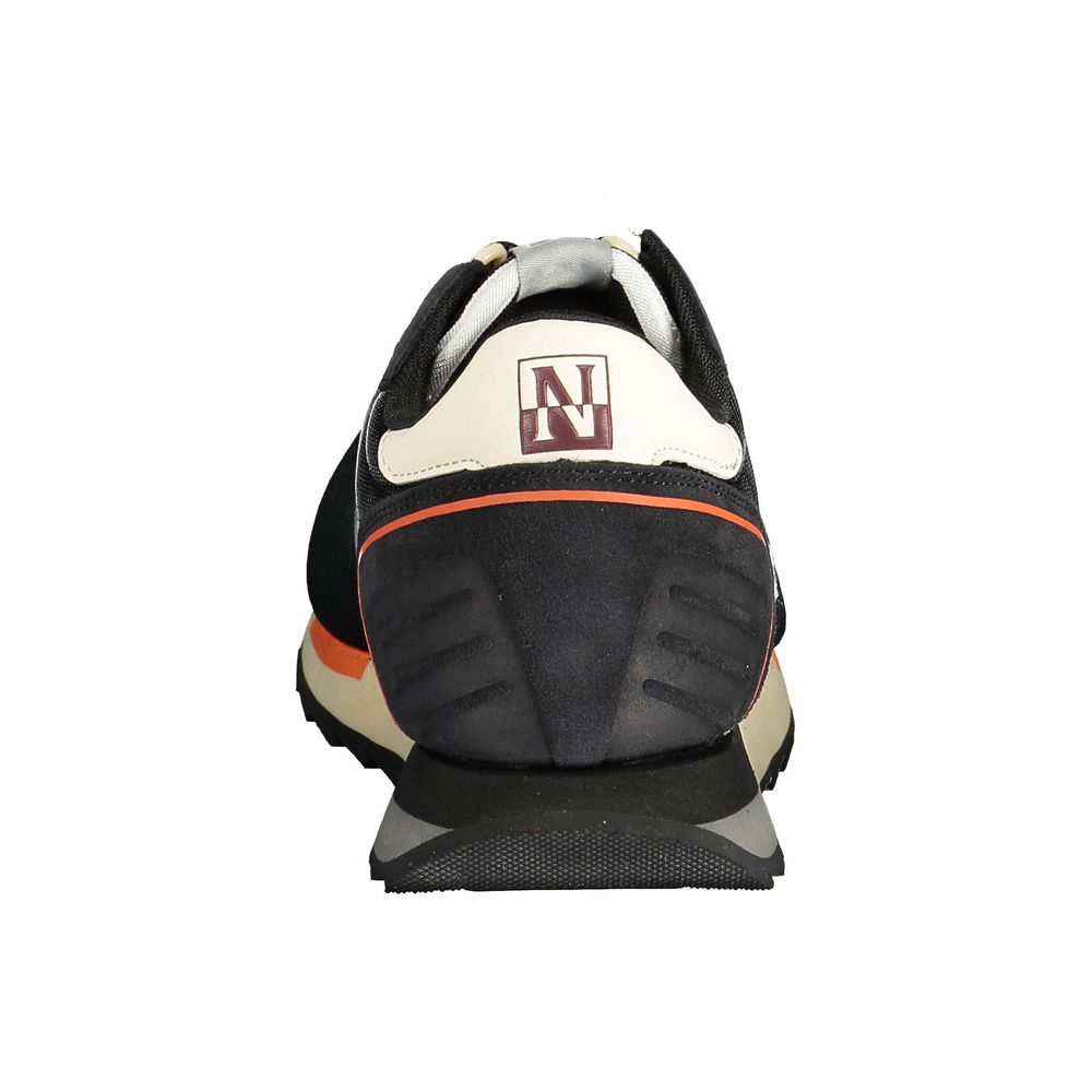 Black Polyester Sneaker