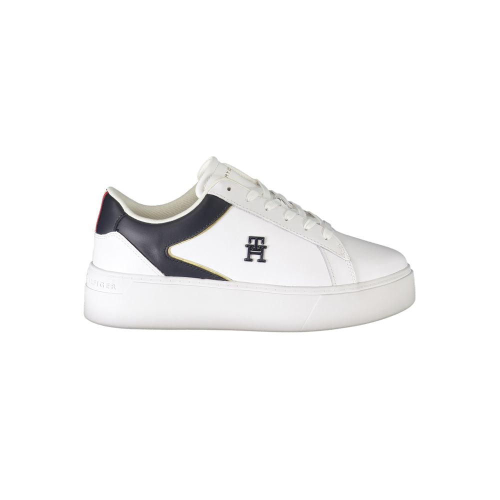 Bianco Polyurethane Women Sneaker - ventzia