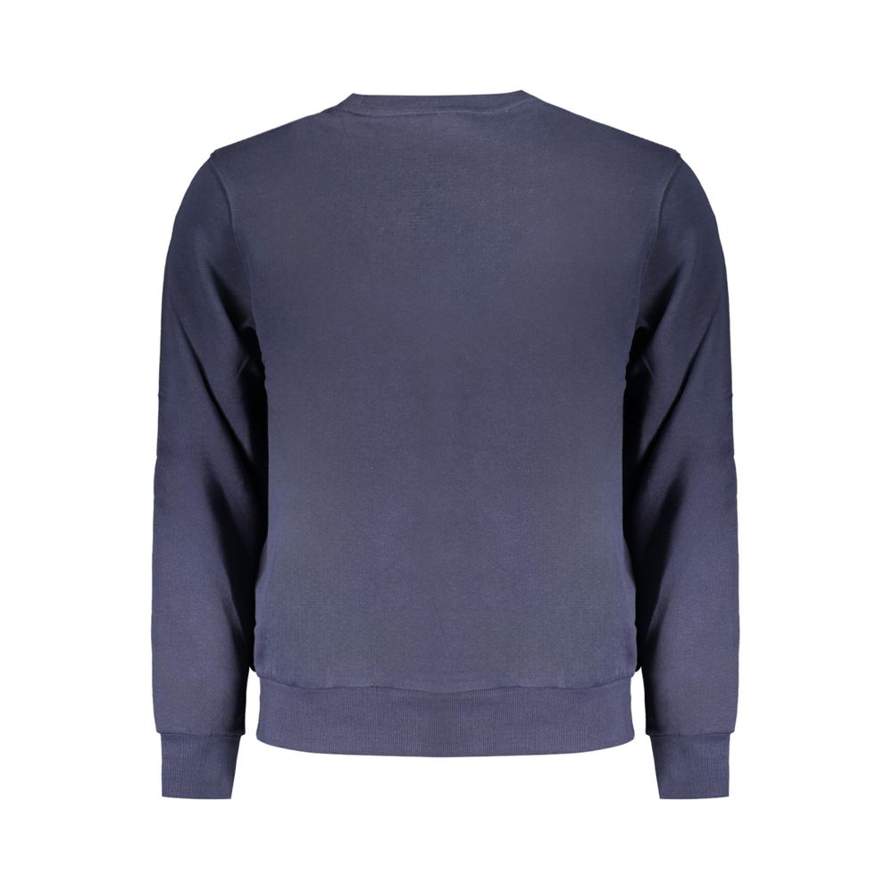 Blue Cotton Men Sweater - ventzia