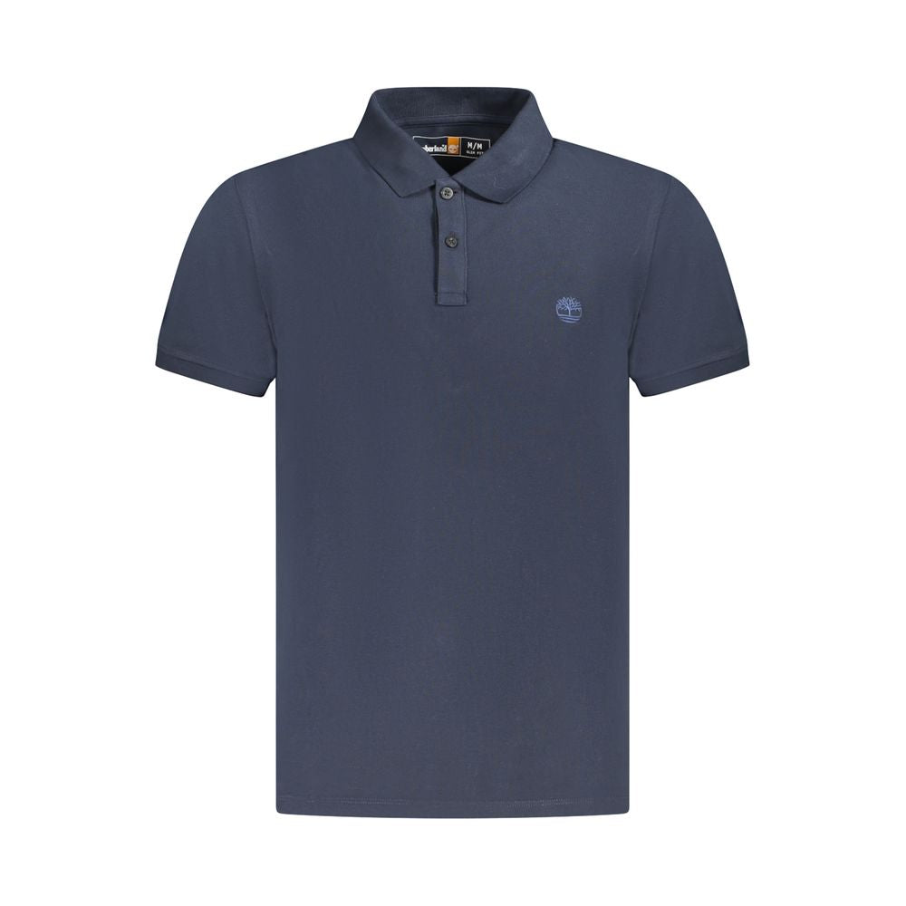 Blue Cotton Polo Shirt