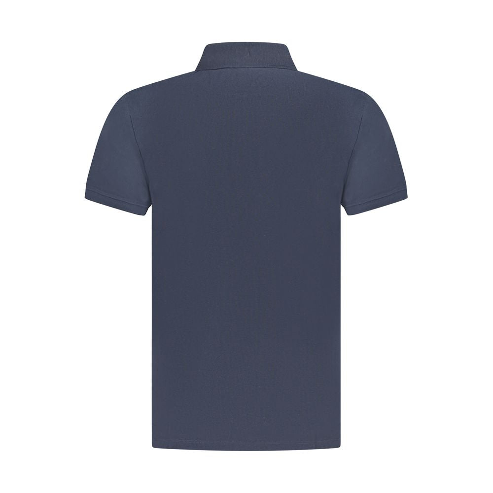 Blue Cotton Polo Shirt