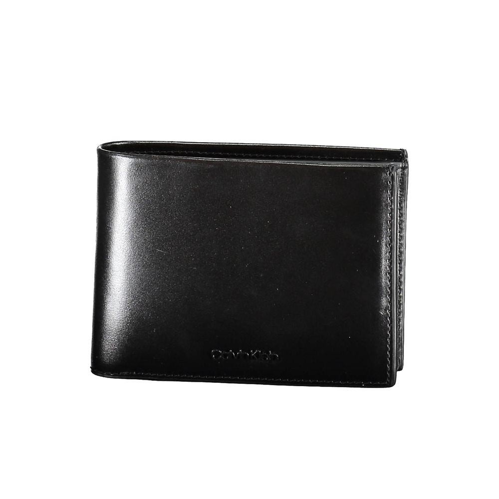 Black Leather Men Wallet - ventzia