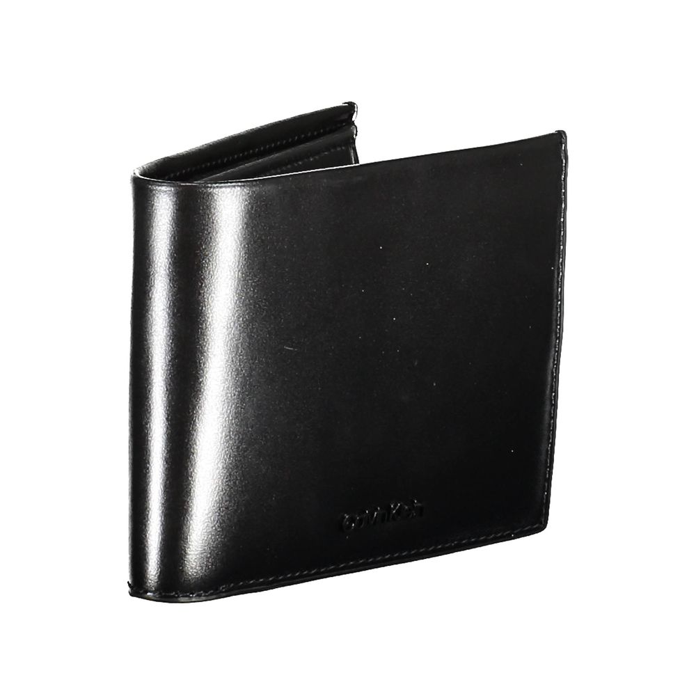 Black Leather Men Wallet - ventzia