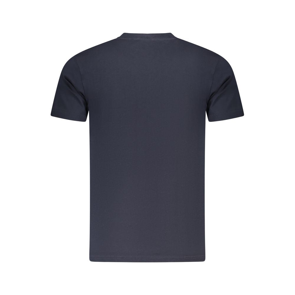 Blue Cotton Men T-Shirt - ventzia