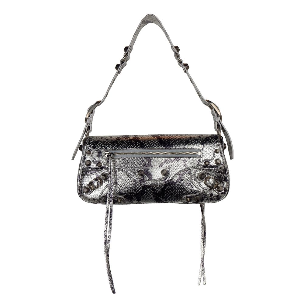 Gray Calfskin Handbag - ventzia