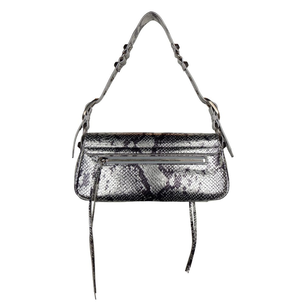 Gray Calfskin Handbag - ventzia