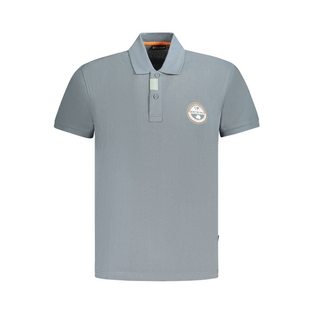 Gray Cotton Polo Shirt