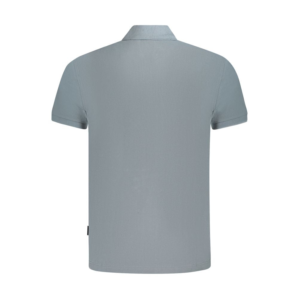 Gray Cotton Polo Shirt