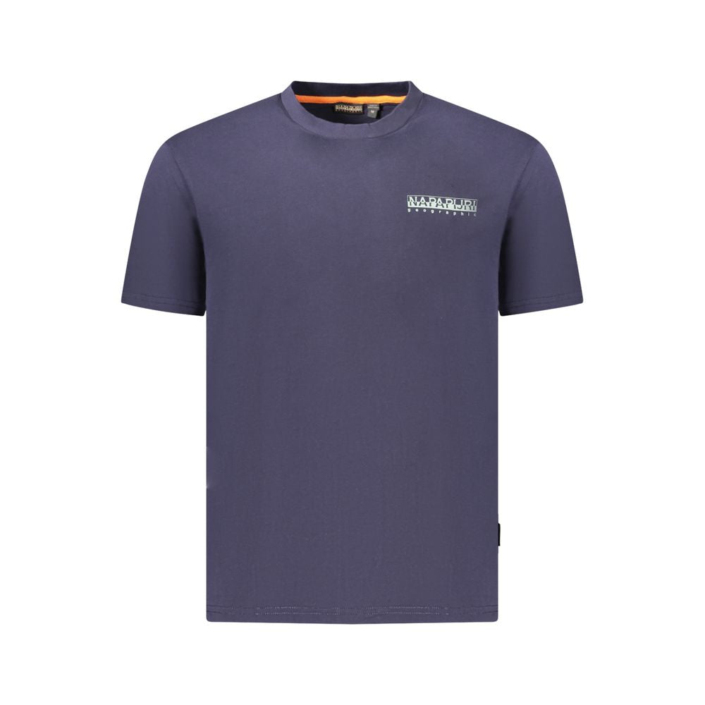 Blue Cotton Men's T-Shirt - ventzia