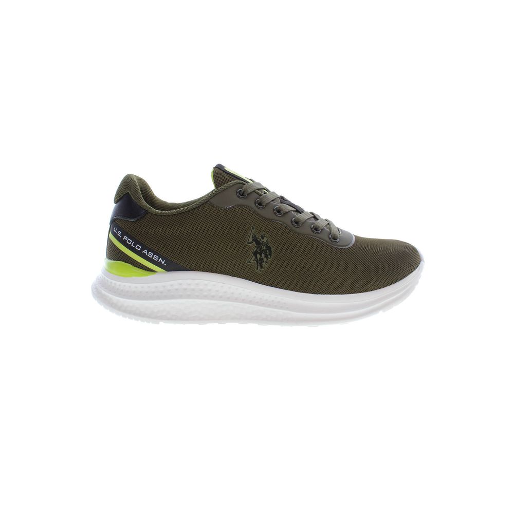 Verde Polyurethane Men Sneaker - ventzia