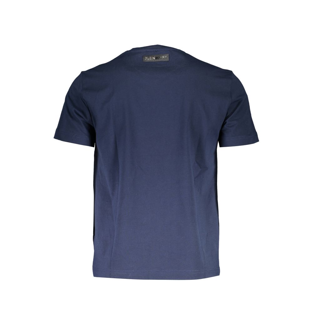 Blue Cotton Men's T-Shirt - ventzia