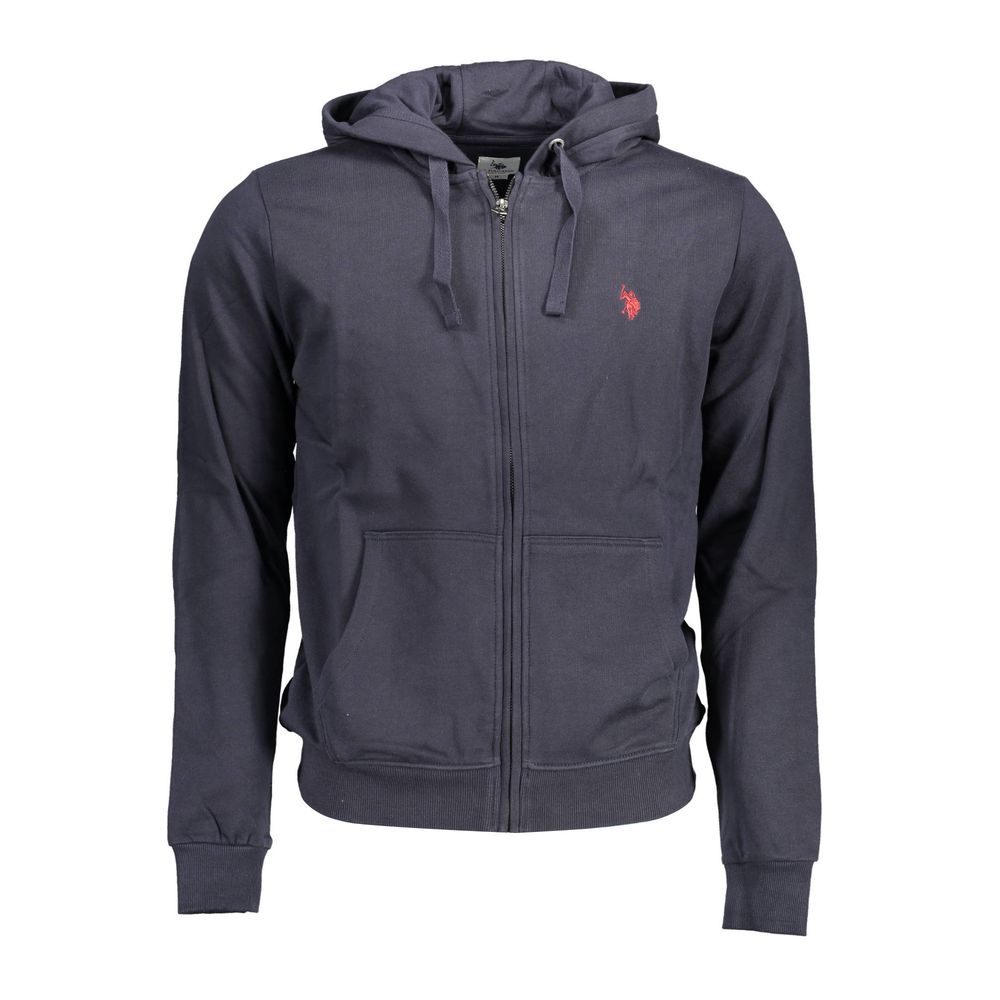 Blue Cotton Men's Hoodie - ventzia