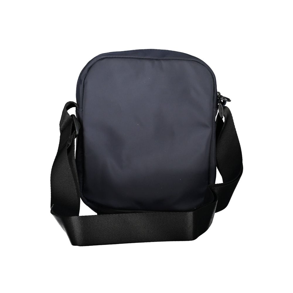 Blue Polyester Men Shoulder Bag - ventzia