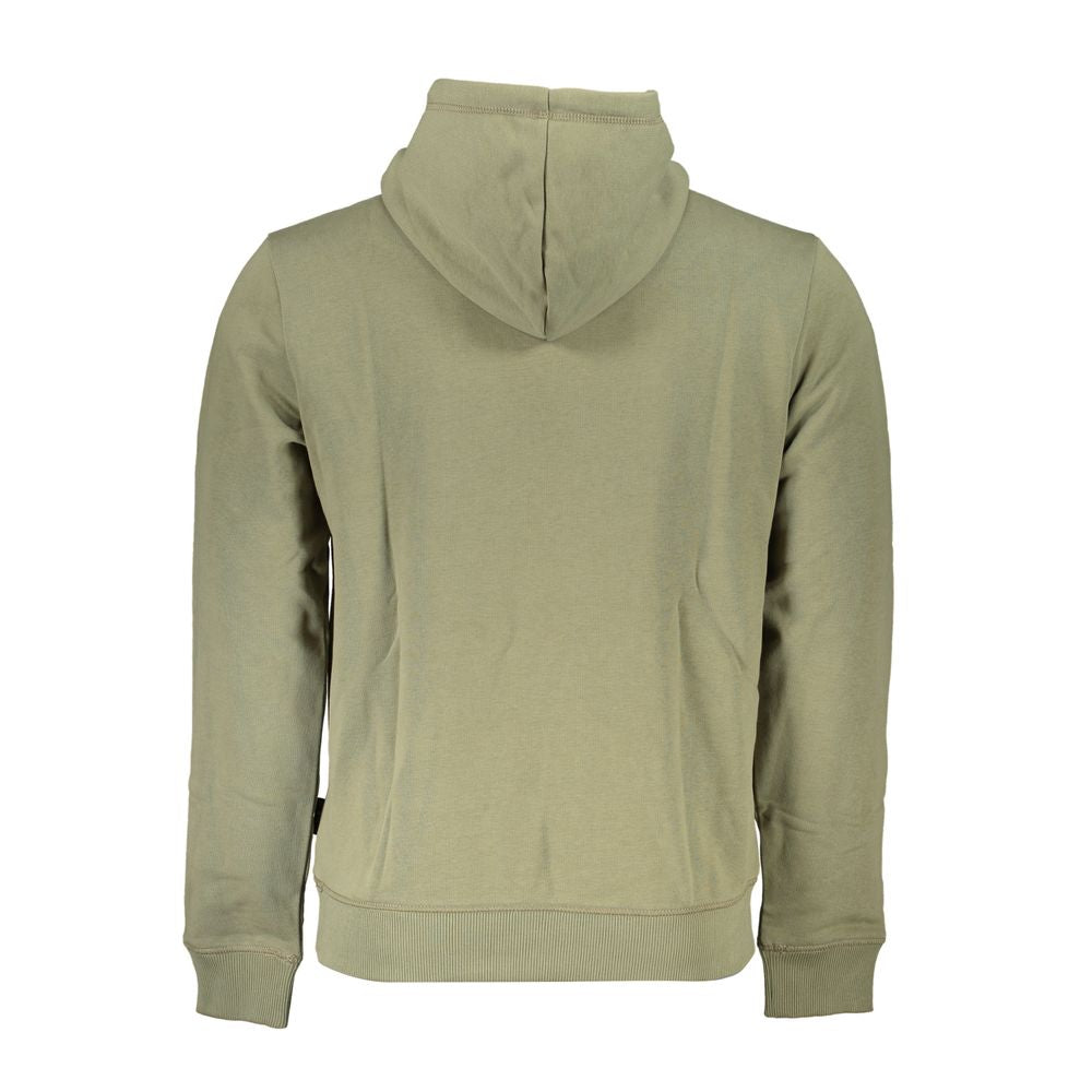 "Verde Cotton Men's Sweatshirt with Hood" - ventzia