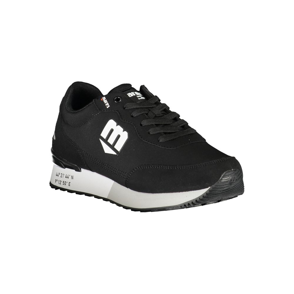 Black Polyurethane Men Sneaker