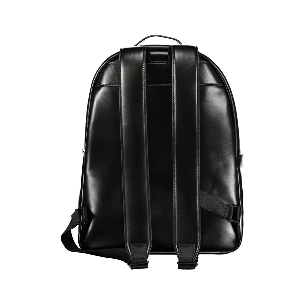 Elegant Black Urban Backpack with Laptop Compartment - ventzia