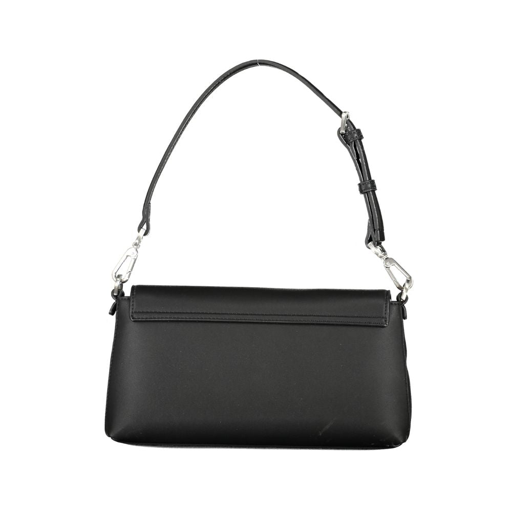 Black Polyester Women's Handbag