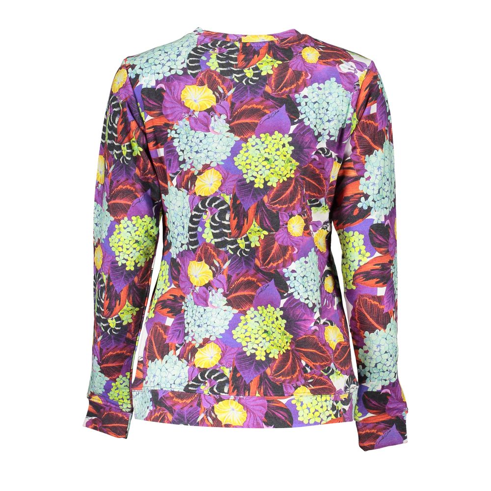 Purple Cotton Women Sweater - ventzia