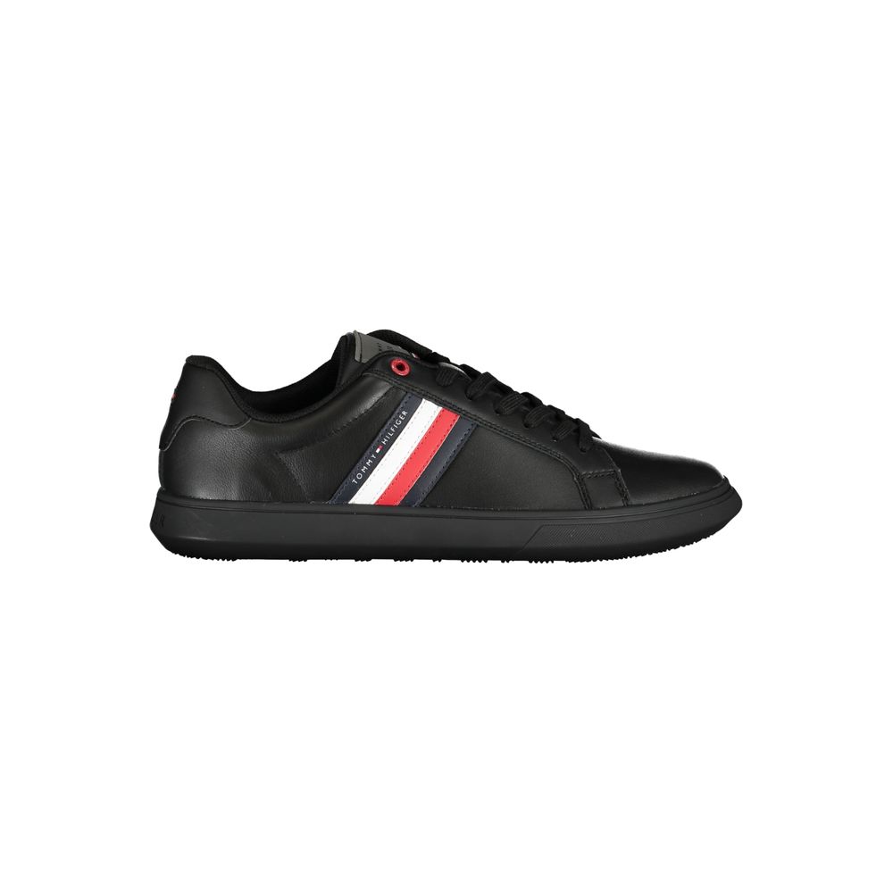 Black Leather Men Sneaker - ventzia