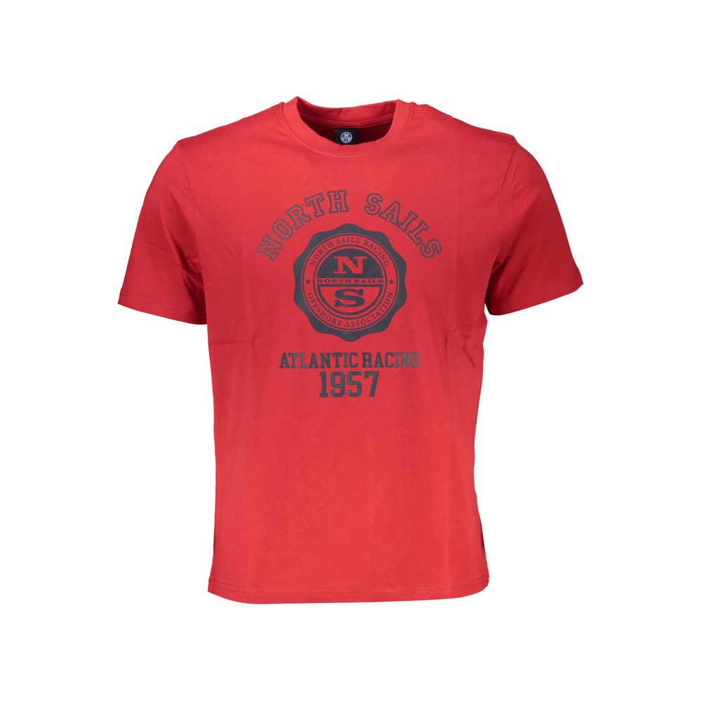 Red Cotton Men T-Shirt - ventzia