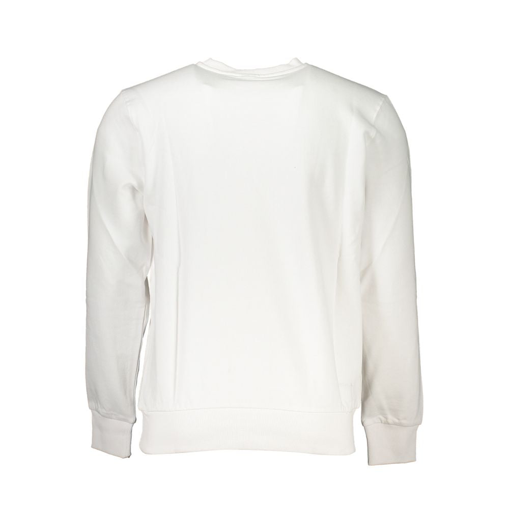 White Cotton Mens Sweatshirt - ventzia
