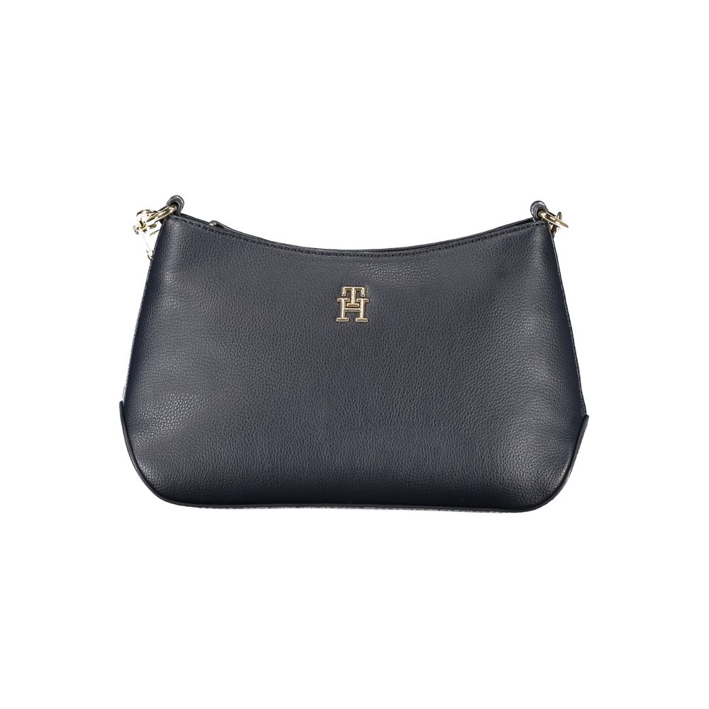 Blue Polyester Handbag - ventzia