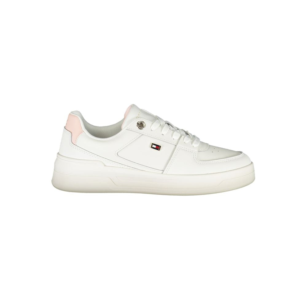 White Leather Women Sneaker - ventzia