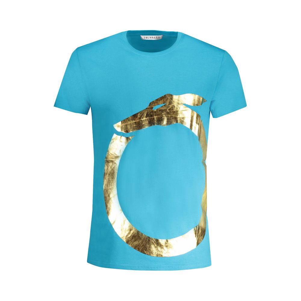 Azzurro Cotton Men T-Shirt