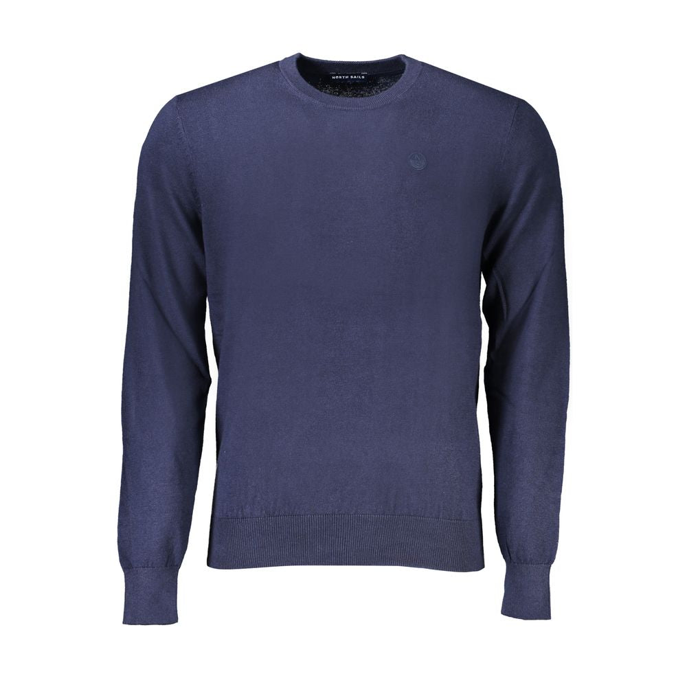 Blue Cotton Men Sweater - ventzia