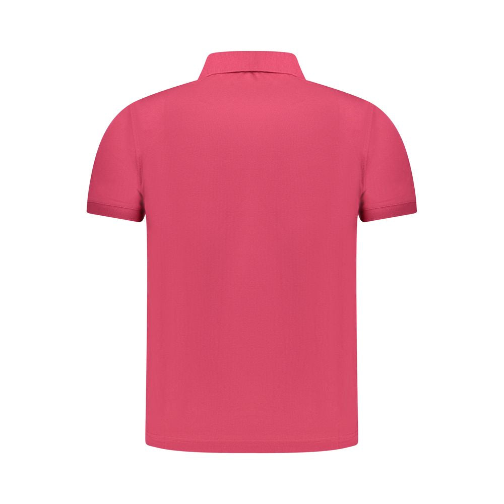 Pink Cotton Polo Shirt